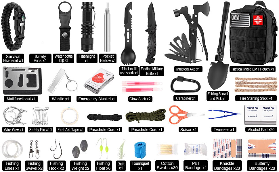 Nødtaske AK-85 - Survival bag Survival rygsæk