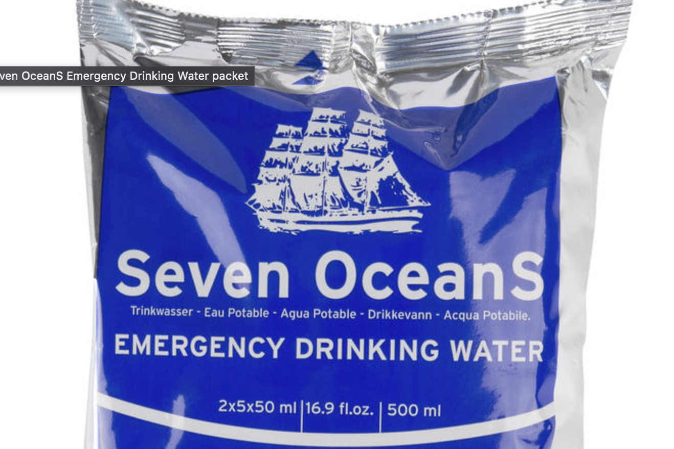 Seven OceanS ® Emergency Drikkevand - Drikkevand med lang holdbarhed - 500ml